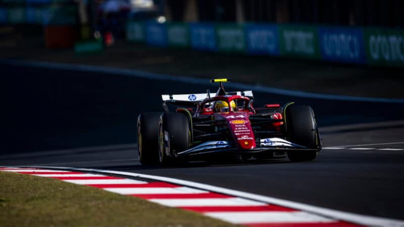 Lewis Hamilton (Ferrari) during sprint qualifying for the 2025 Chinese Grand Prix