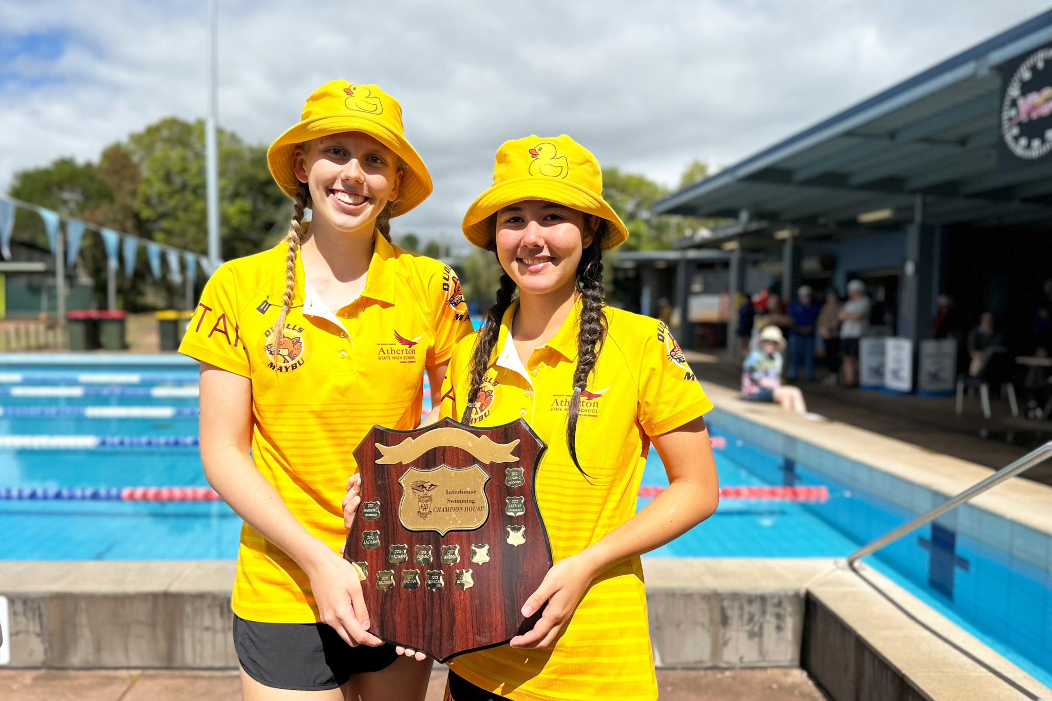 Quincan house captains Ella Finey (left) and Midori.