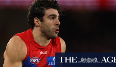 Christian Petracca arrives in Adelaide as he weighs up future ahead of trade period