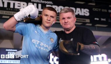 Campbell Hatton with father Ricky Hatton