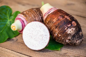 The fiber in taro helps one feel fuller for longer period