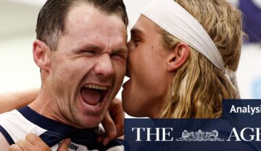 Patrick Dangerfield plays one of the finest games of his career, alongside Bailey Smith and Jeremy Cameron