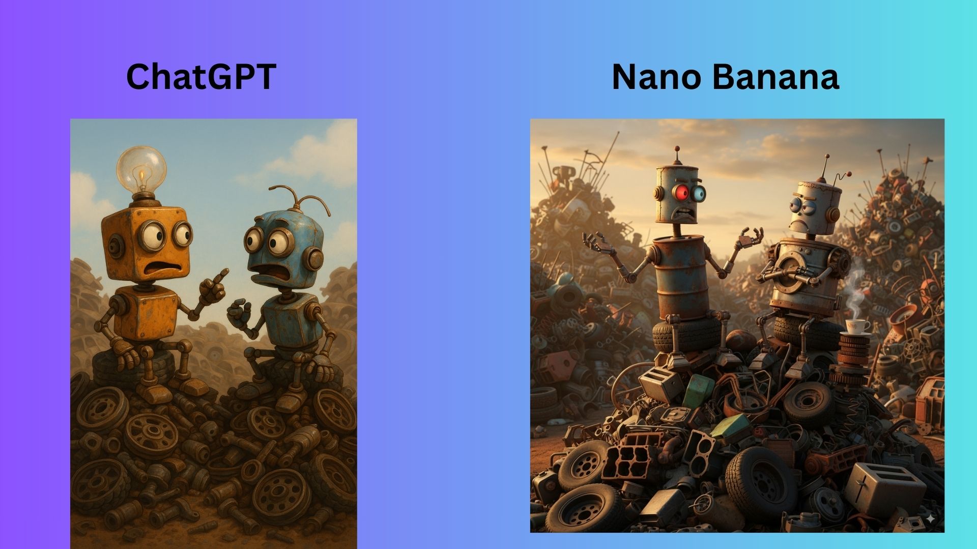 ChatGPT vs Nano Banana screenshot