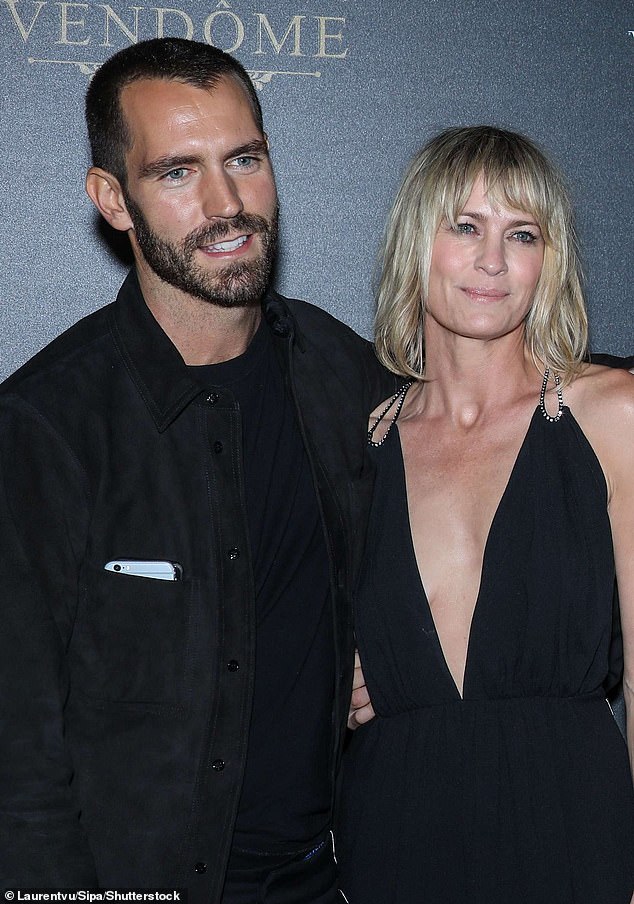 Robin filed for divorce from her third husband - Saint Laurent VIP relations manager Clément Giraudet - in 2022 after nearly four years of marriage (pictured in 2017)