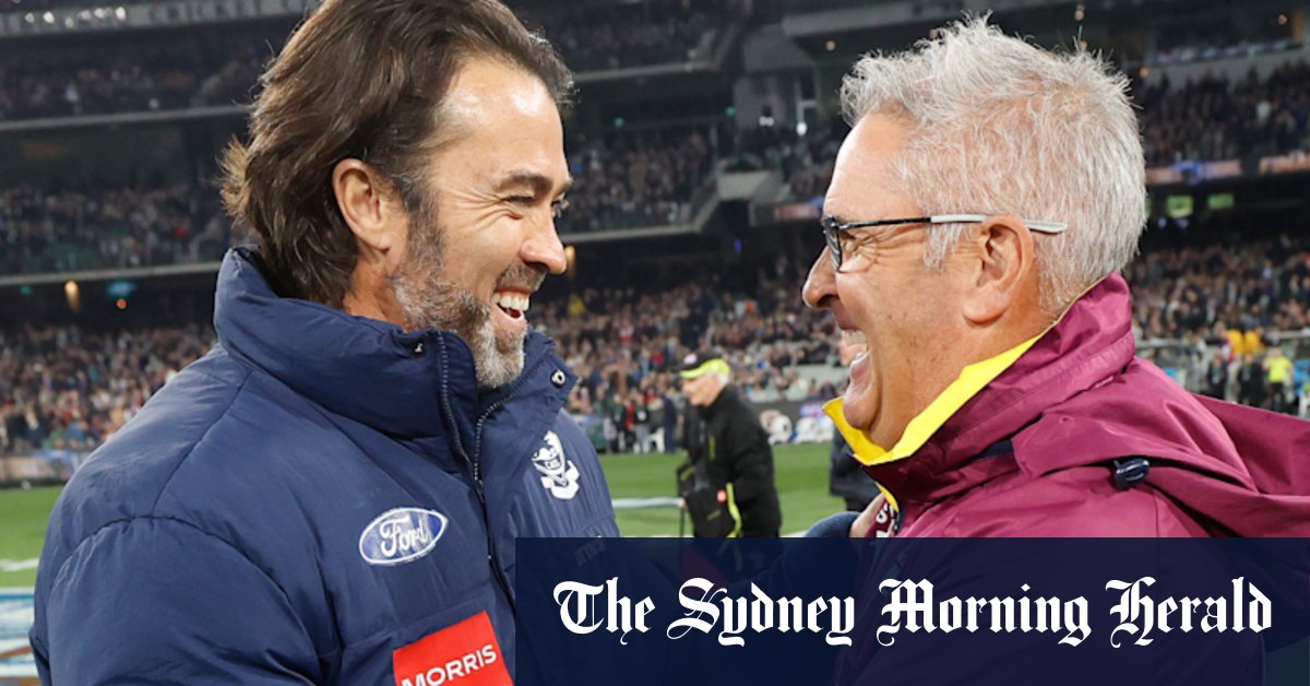 Geelong Cats coach Chris Scott and Brisbane Lions coach Chris Fagan chase greatness for themselves and their teams