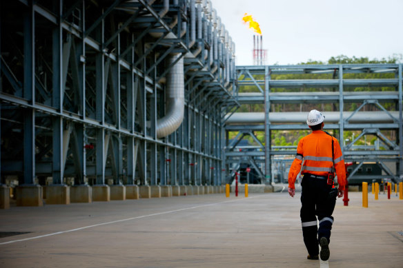Shell’s Curtis Island LNG plant in Queensland.