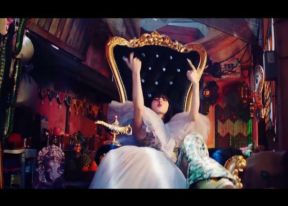 Lisa of BLACKPINK appears in the group’s “How You Like That” music video, where an image resembling the Hindu deity Ganesha is seen in the lower left corner. Captured from X (formerly Twitter)