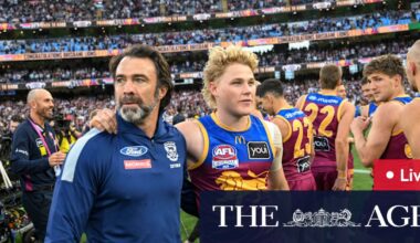 Lions defeat Cats after goal rush from Cameron, McCluggage; Norm Smith Medal was Will Ashcroft