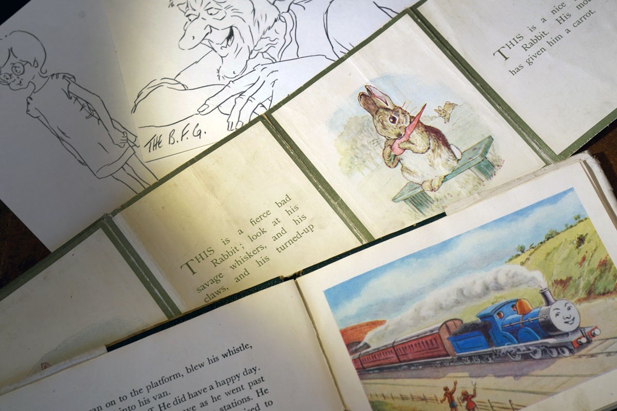 Early versions of Peter Rabbit, Thomas The Tank Engine and The BFG to be sold