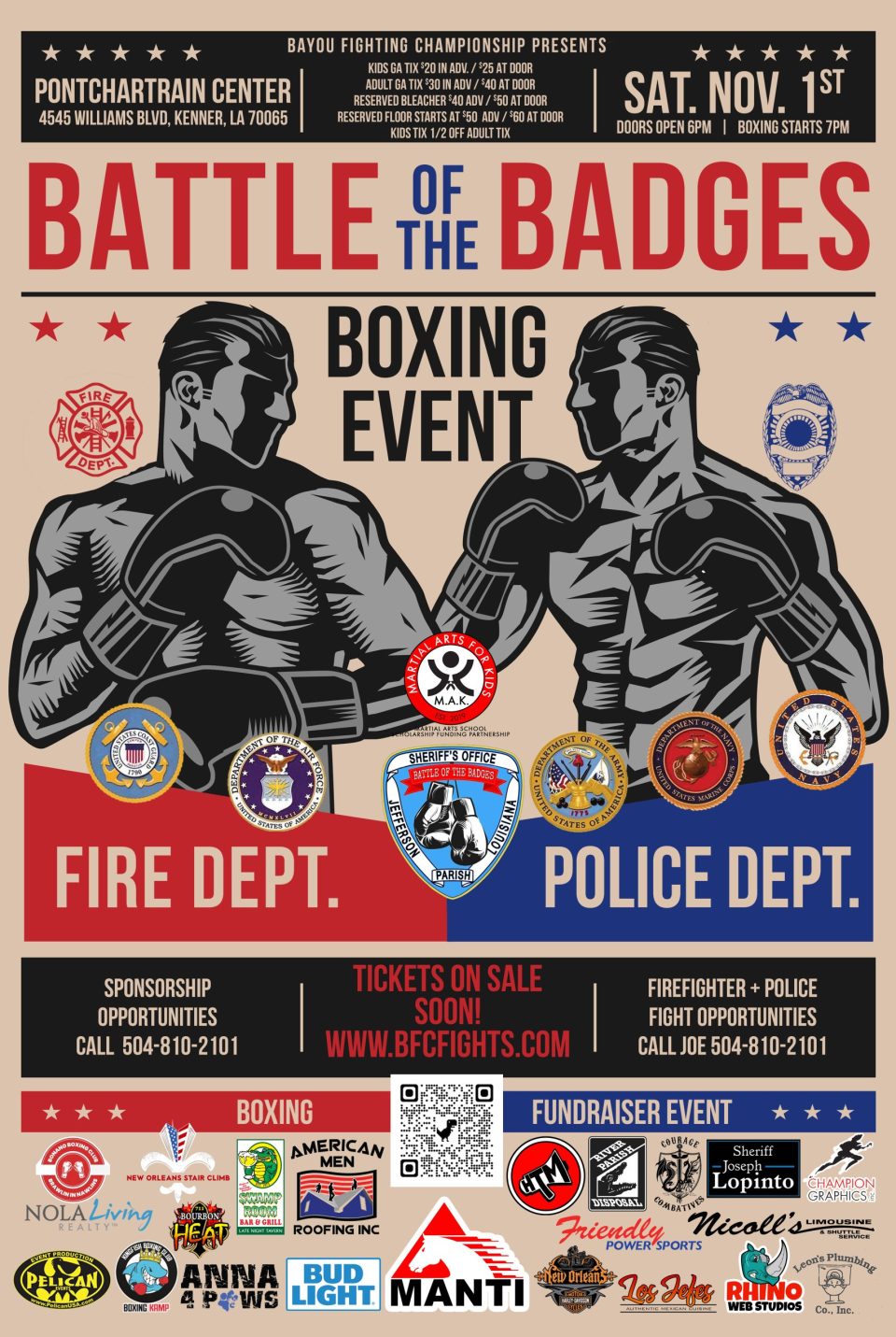 Battle of the Badges Boxing fundraiser