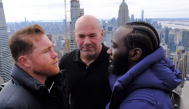 Dana White Canelo Alvarez Terence Crawford
