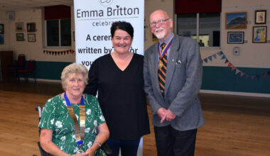 Local radio broadcaster Emma Britton delights Burnham-On-Sea Moose with lively talk