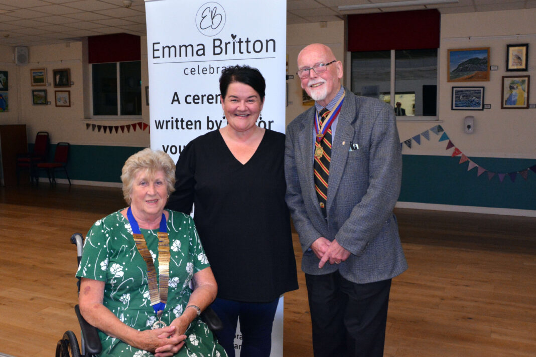 Local radio broadcaster Emma Britton delights Burnham-On-Sea Moose with lively talk