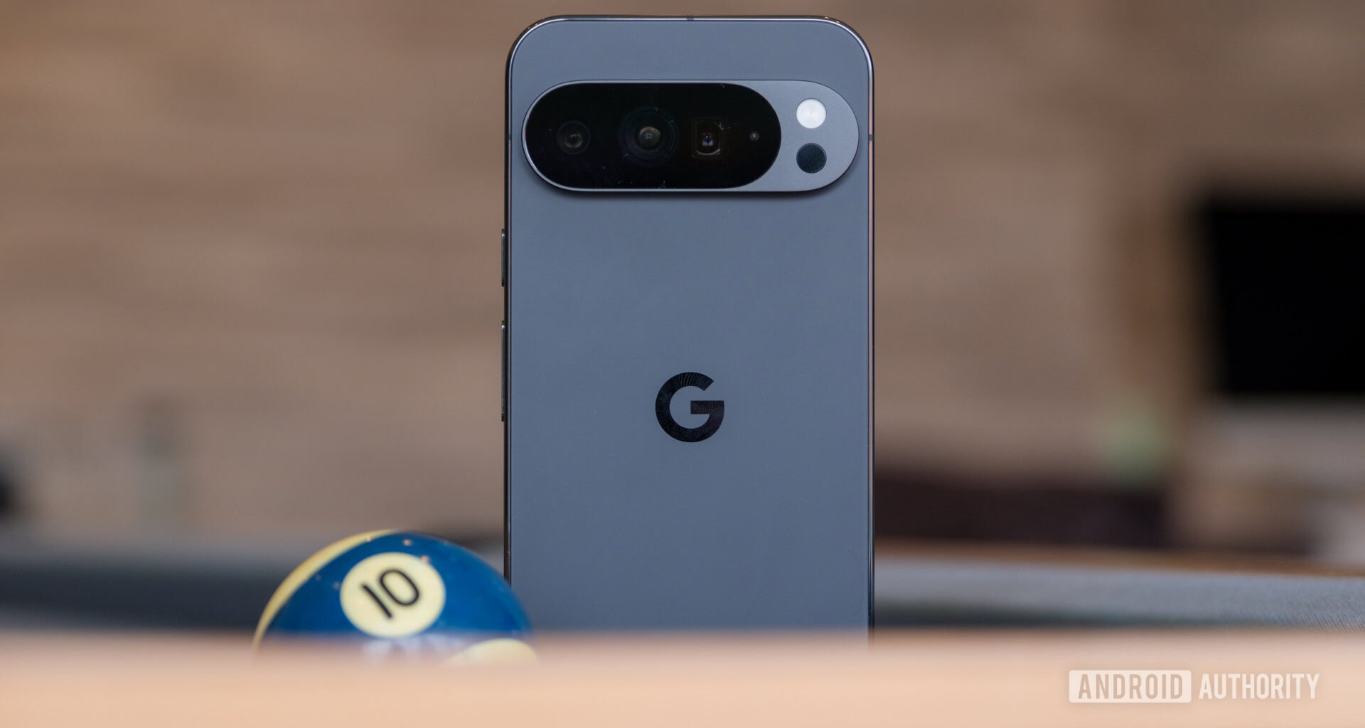 Google Pixel 10 Pro XL camera with pool ball
