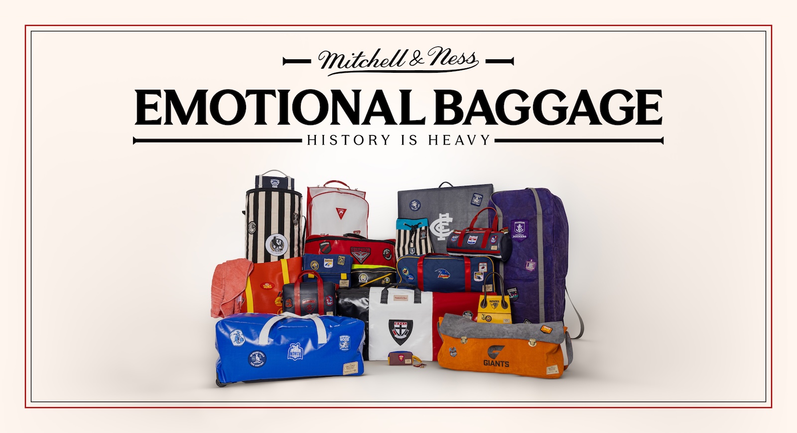 Mitchell & Ness uses AI to crunch 128 years of AFL data into Emotional Baggage in new work via 2045