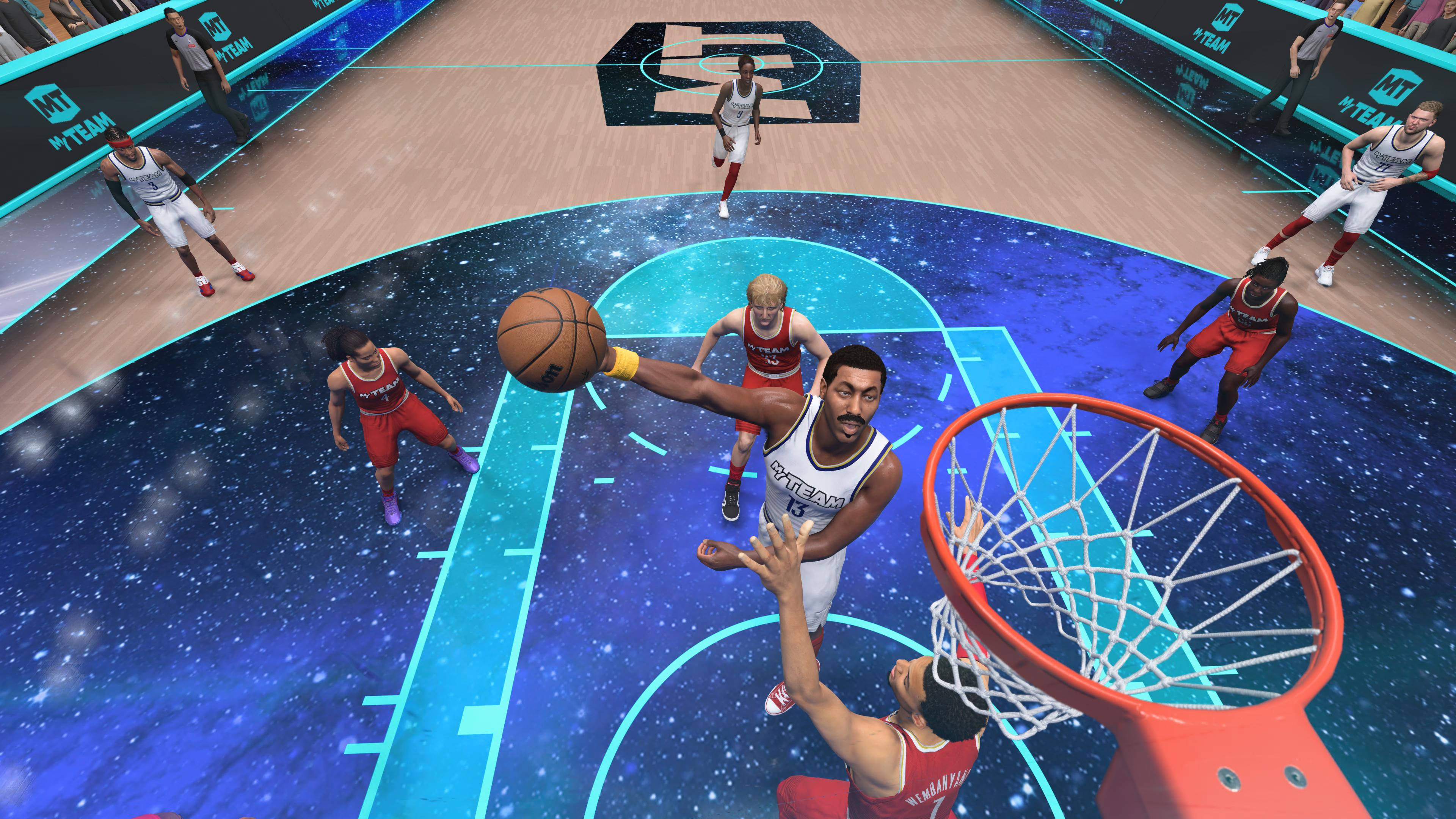 Screenshots from 2K sports game NBA 2K26