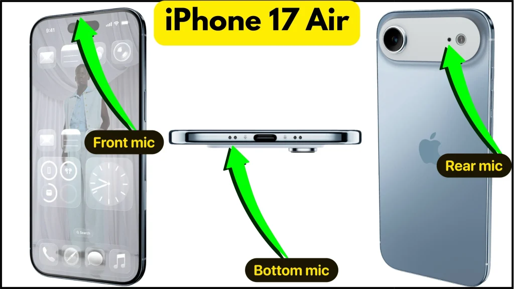 Microphone Location on iPhone 17 Air