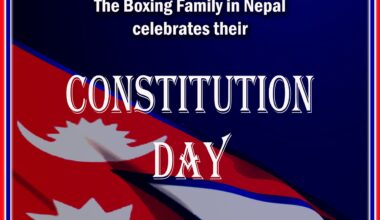 The Boxing Family in Nepal celebrates their Constitution Day