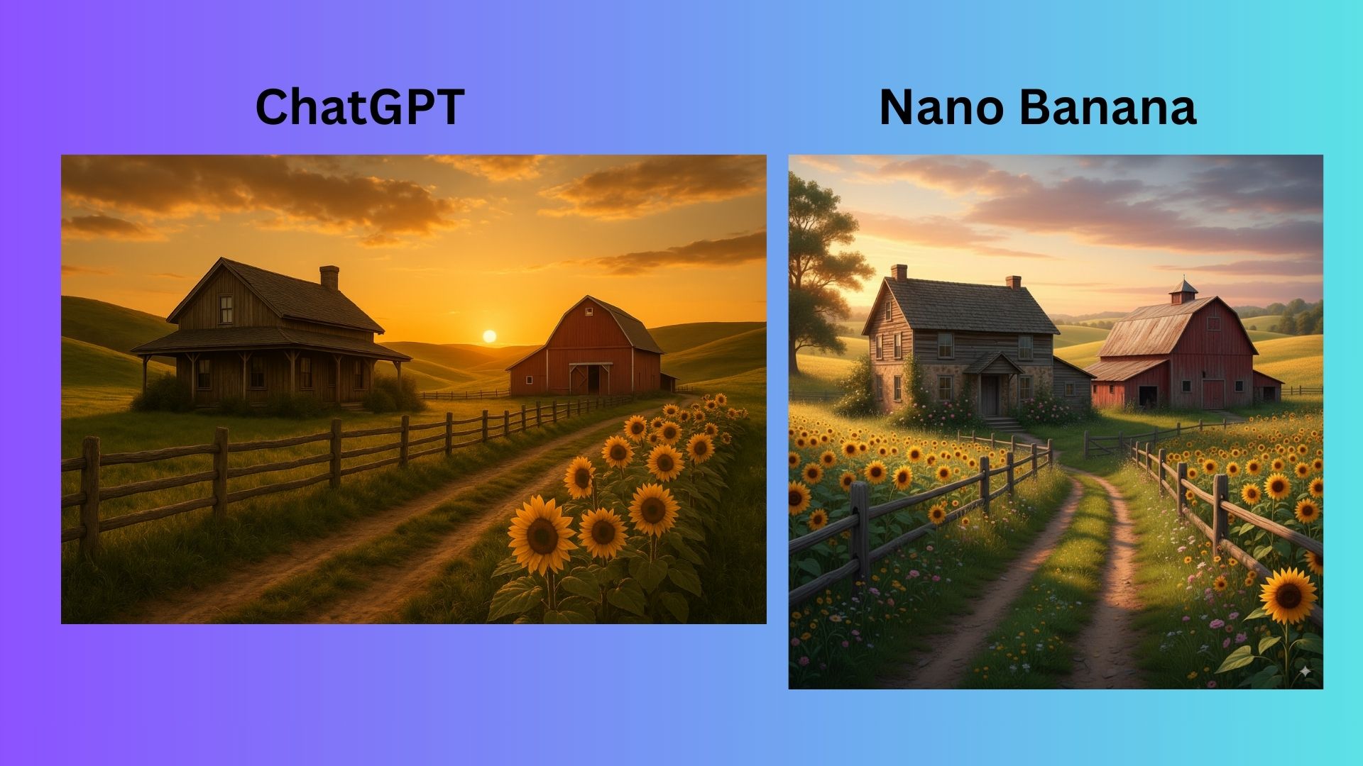 ChatGPT vs Nano Banana screenshot