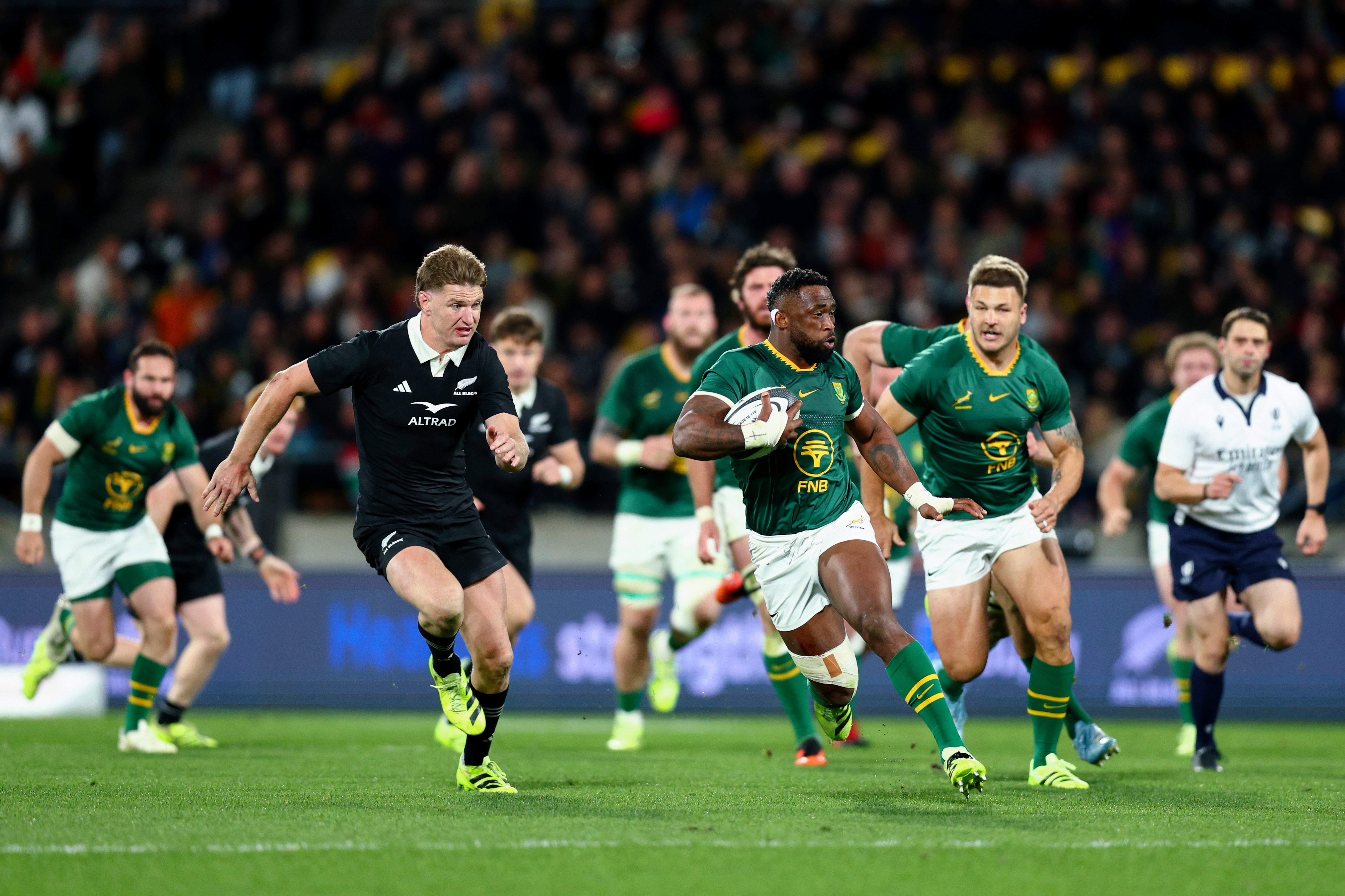 The Springboks and All Blacks are also facing off in a four-match series next year