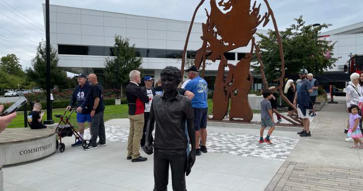 Terry Fox’s hometown unveils sculptures on 45th anniversary of Marathon of Hope
