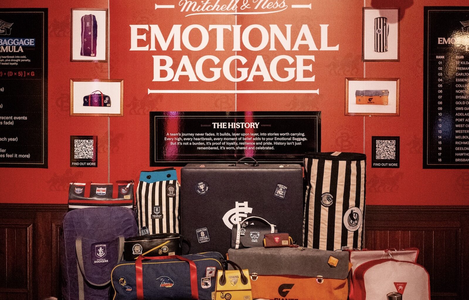 Mitchell & Ness uses AI to crunch 128 years of AFL data into Emotional Baggage in new work via 2045