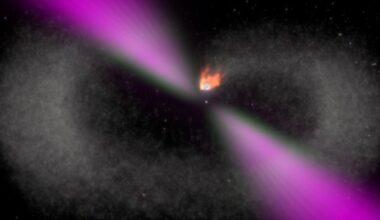 An illustration of a pulsar