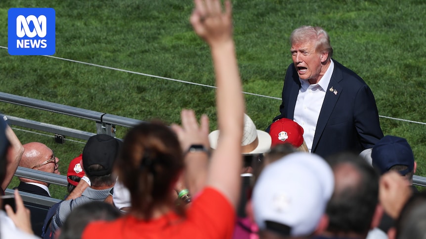 Trump visit to Ryder Cup not enough to inspire Americans as Europe dominates day one
