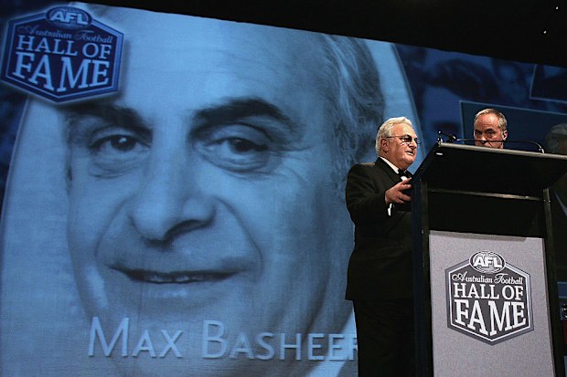 South Australian administrator Max Basheer is inducted into the Hall of Fame.