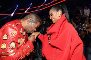 Busta Rhymes and Ciara attend the 2025 MTV Video Music Awards at UBS Arena on September 07, 2025 in Elmont, New York.