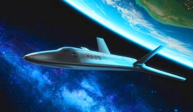 Illustration of the U.S. military's X-37B space plane in orbit, sparking international debate over its potential weaponization.