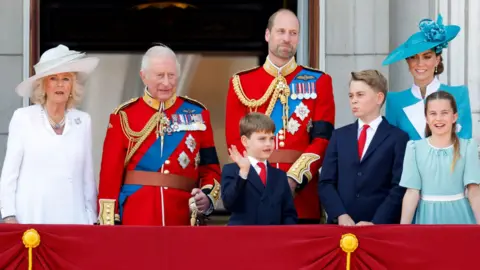 Getty Images Trooping the Colour, June 2025. Royal Family on the balcony of Buckingham Palace