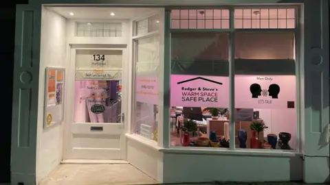 Men Only IOW The white shop front called Rodger & Steve's Place in Ryde is a safe space for men to go and talk. 