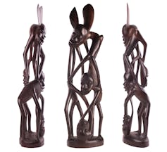 Ebony wood figurines
