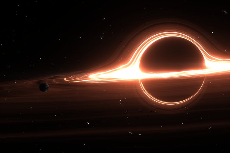 Black hole. Elements of this image furnished by NASA.