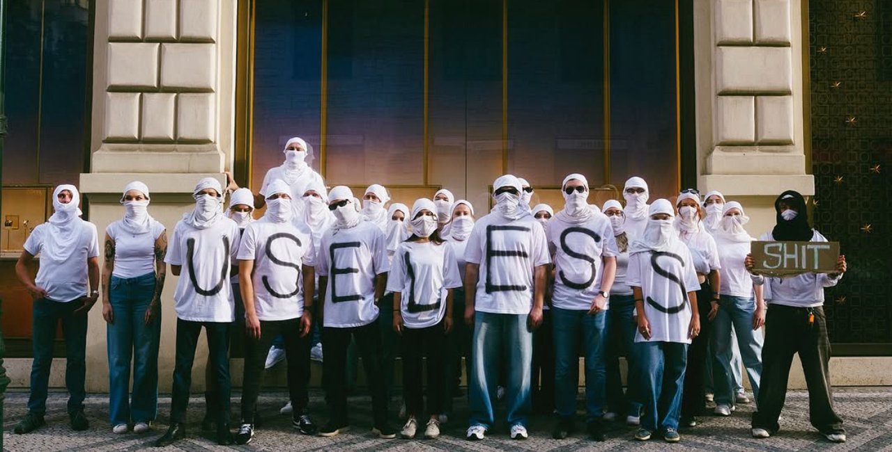 Prague activists protest high fashion, warning of mental health pressures