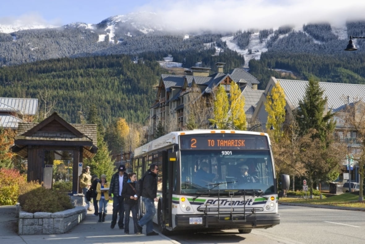 Whistler is trying to encourage more people to take the public transit to reduce congestion. 