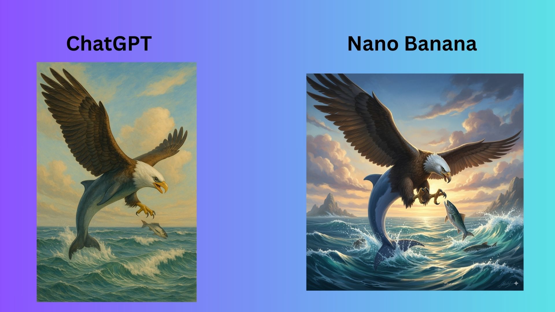 ChatGPT vs Nano Banana screenshot
