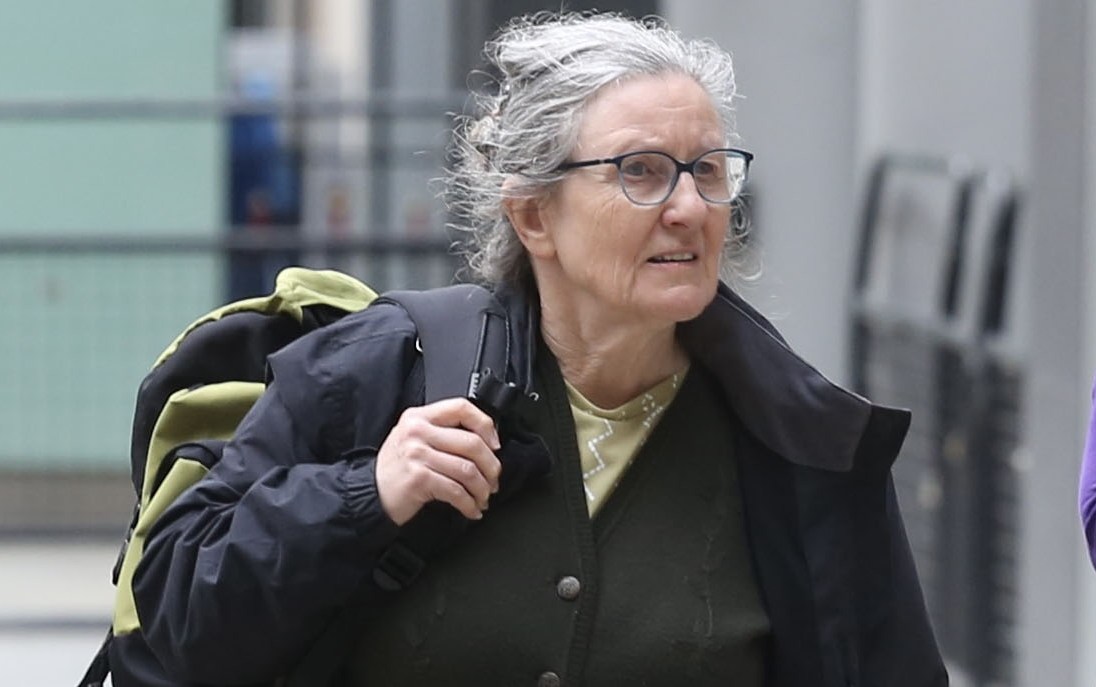 Patricia Tonge outside the High Court in London.