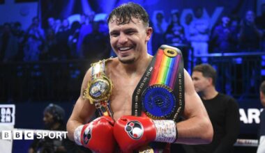 Sam Surridge celebrates