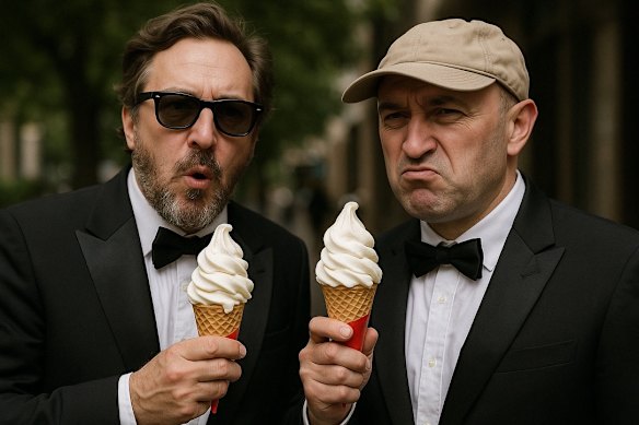 Travis Rice (left) and Aryeh Sternberg, co-founders of the Omni AI Film Festival.