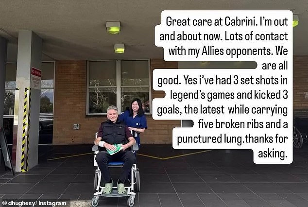 'I nearly died but I'm going to say it's the best thing that's ever happened to me. So, it was a real moment,' he said