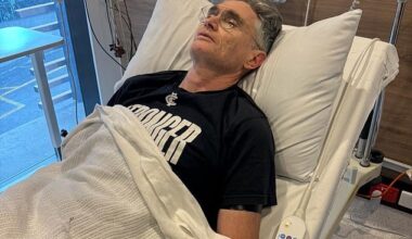 Dave Hughes (pictured) almost died last month - and it has given him a new lease on life. The comedian has been discharged from hospital and is on the mend after he was left battered and bruised following a heavy collision in a charity AFL Legends Game in September