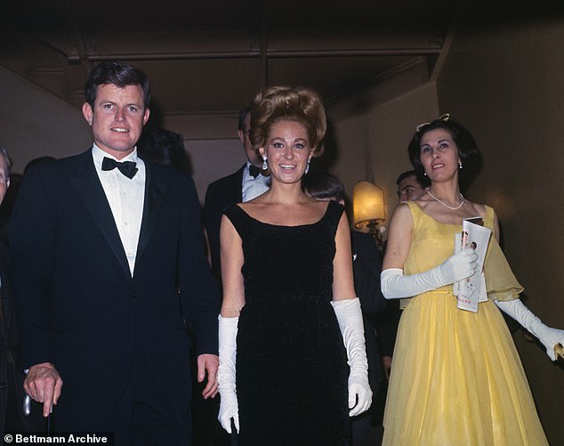 Few aside from Kennedy wives knew the indignities as Joan (center in 1965) did, of slinking away from a party thrown in your own home, only to hear the whispers later that Ted (left) had sex in the library with one of your guests after you went to bed