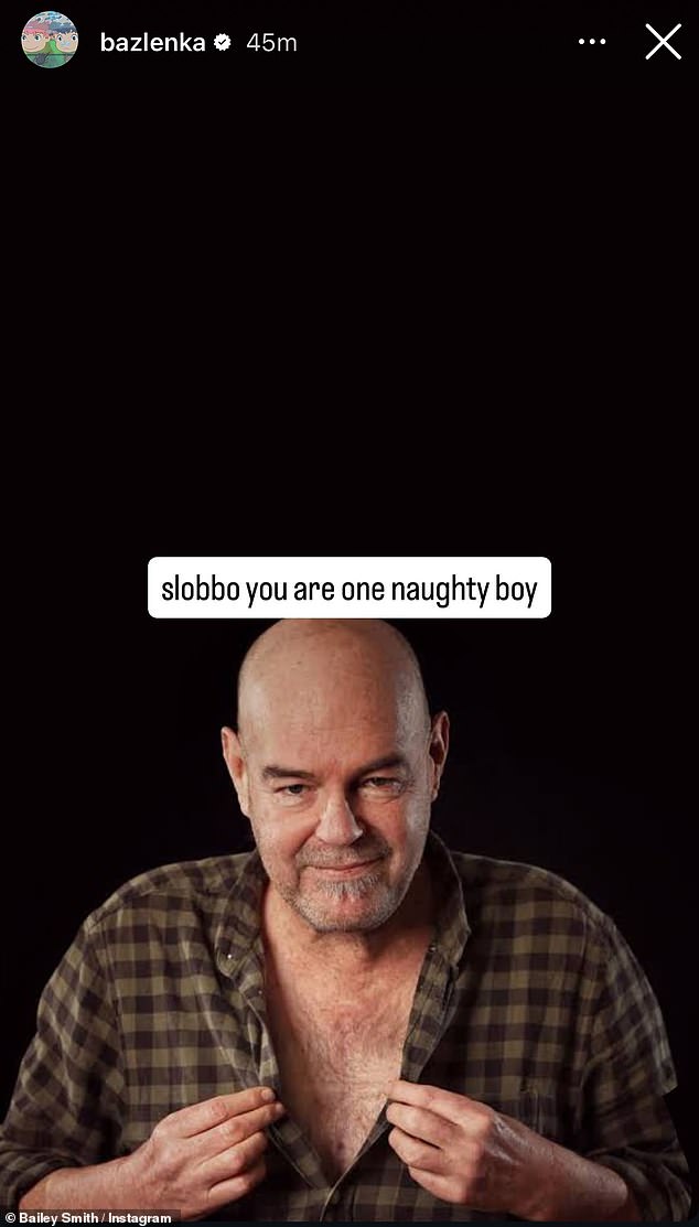 Smith appeared to hit back at Mark Robinson (pictured) on Instagram, calling him 'slobbo' after the footy reporter blasted Smith on AFL Trade Radio for his Mad Monday antics