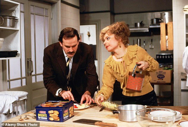 The celebrated actress was best-known for her role as Sybil Fawlty - the long-suffering wife of John's hotel owner Basil - in BBC comedy Fawlty Towers
