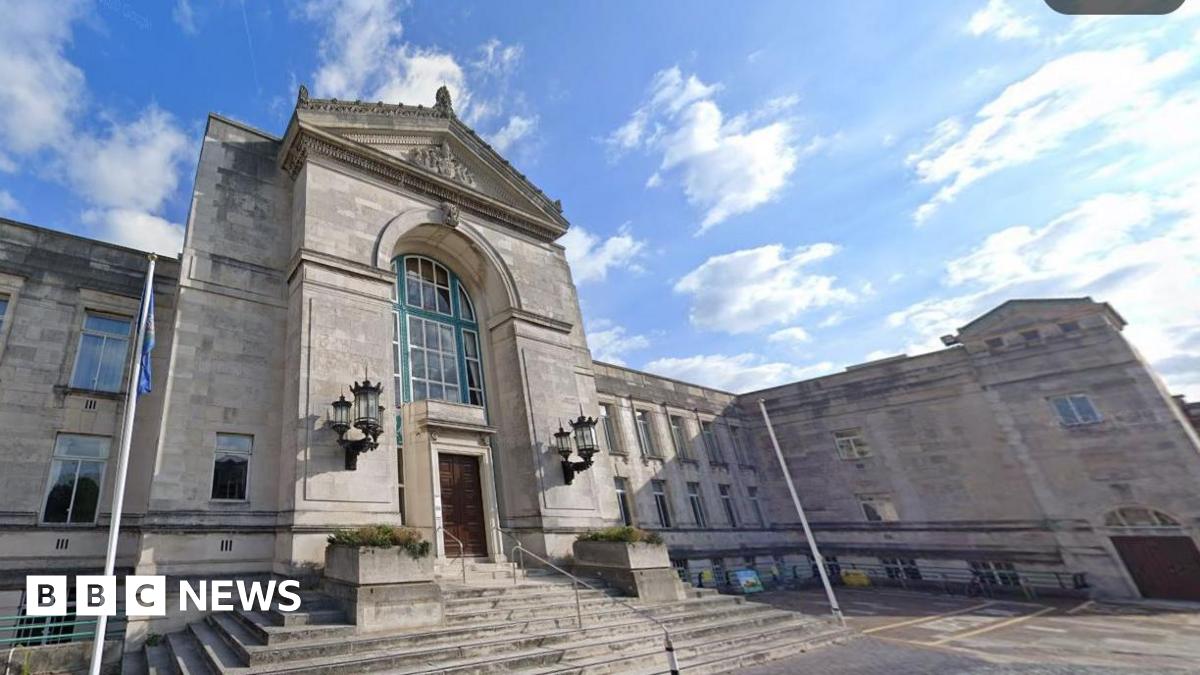 Southampton City Council building - it is a large stone building with steps leading up to a door.
