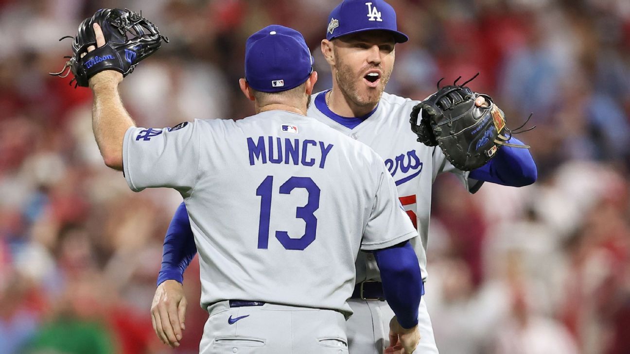 Dodgers outlast Phillies, take commanding 2-0 NLDS lead