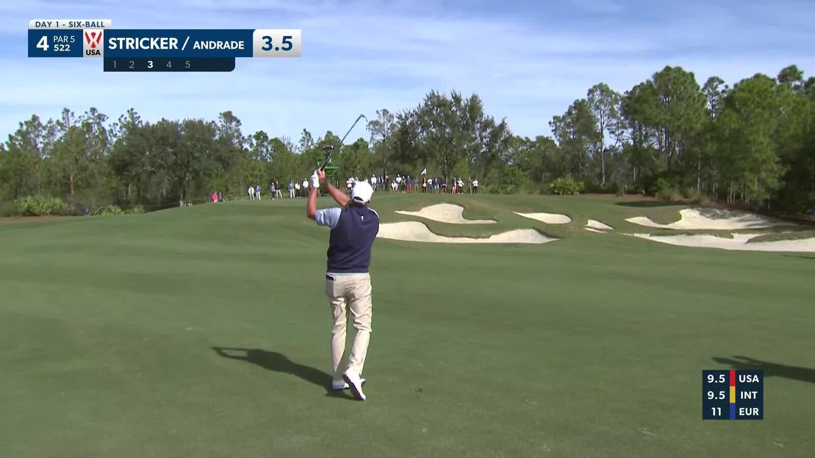 Steve Stricker's tight approach leads to birdie at World Champions Cup