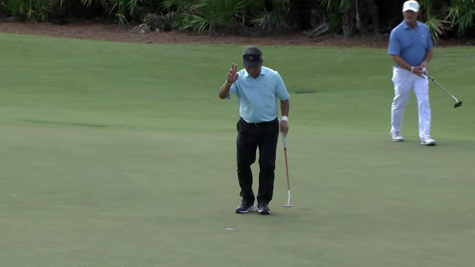 K.J. Choi pours in birdie putt at World Champions Cup